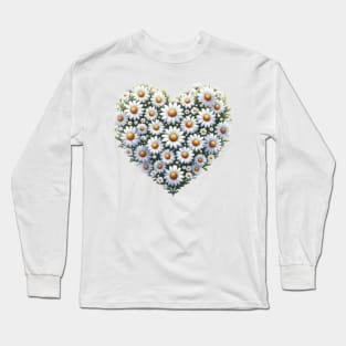 Heart Shaped Flowers Long Sleeve T-Shirt